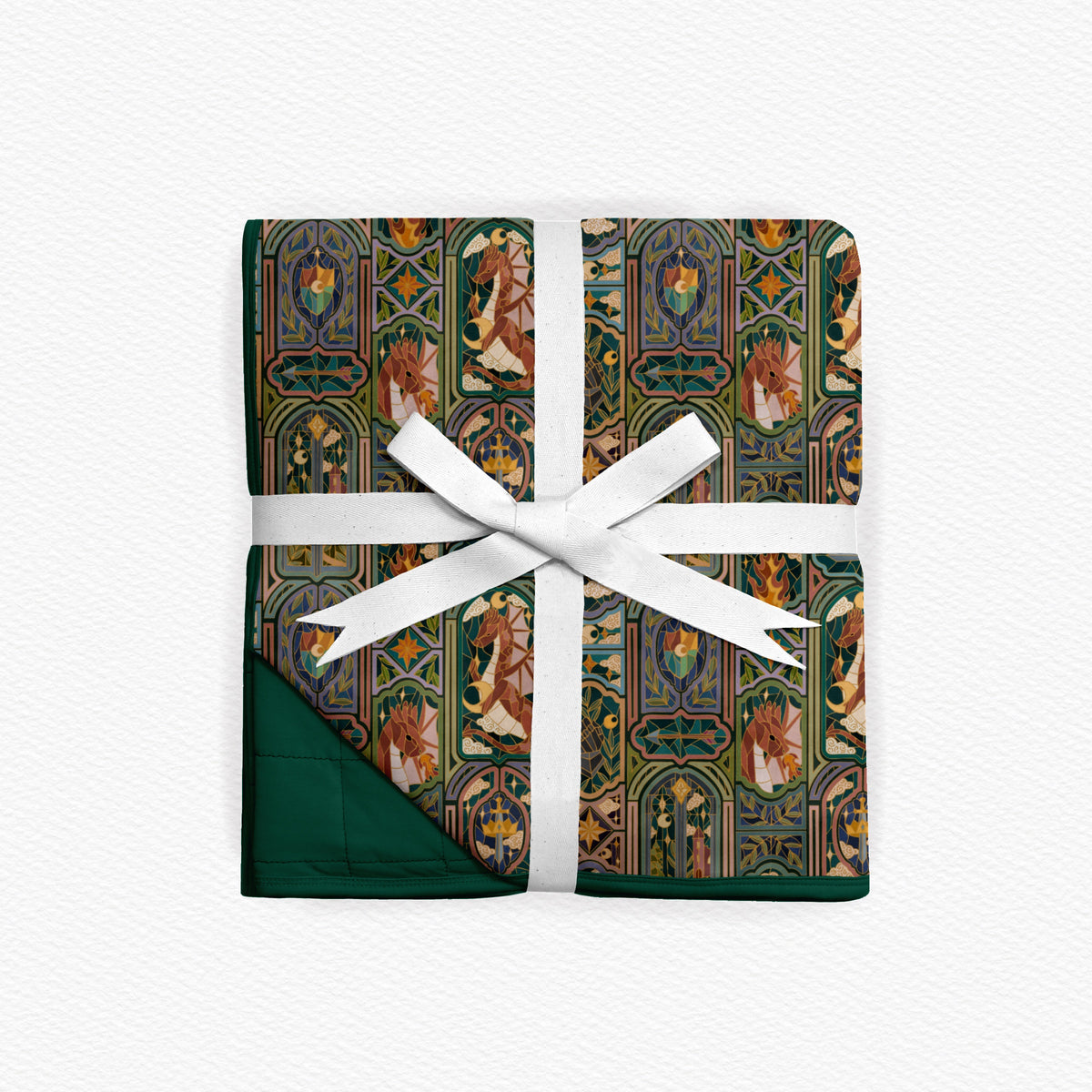 Quilted Blanket: Stained Glass Dragon *SHIPS MARCH*