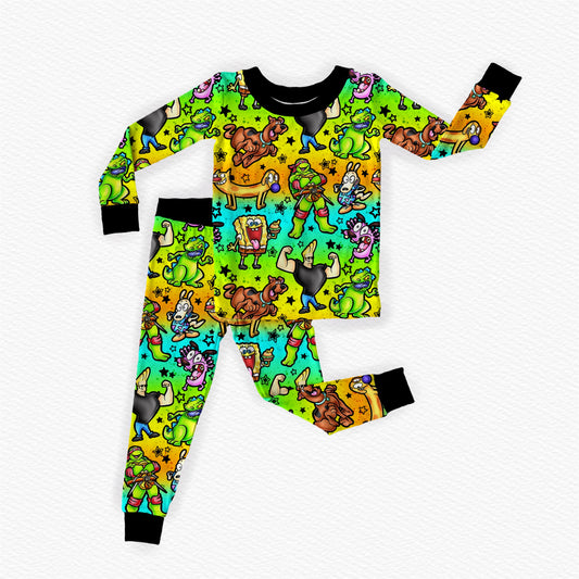 Long sleeve / pants: Neon Throwback *SHIPS MARCH*