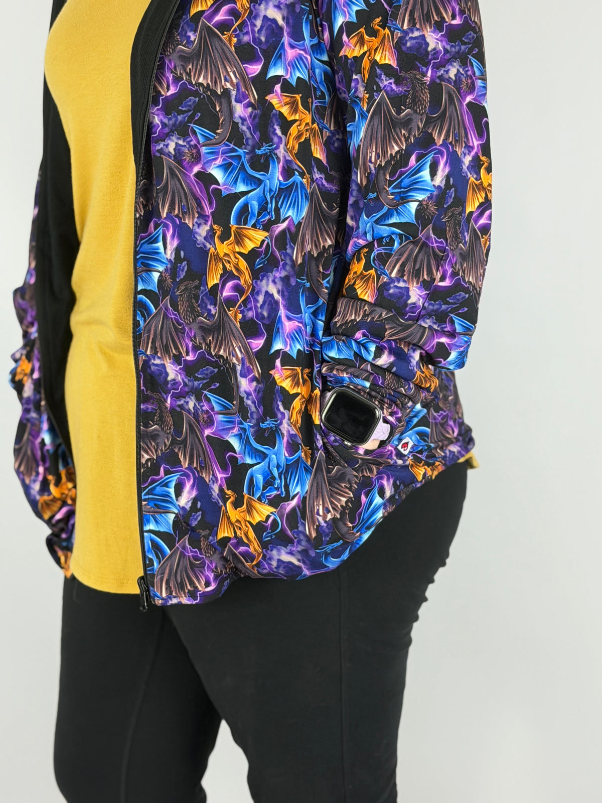 RTS Adult Shacket: Lightning Dragons