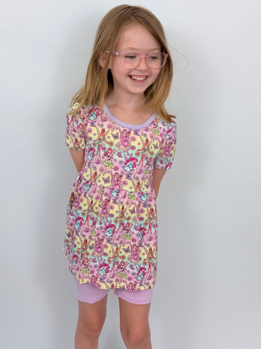 RTS PLAY Short sleeve peplum / bikers: Fierce Fairies