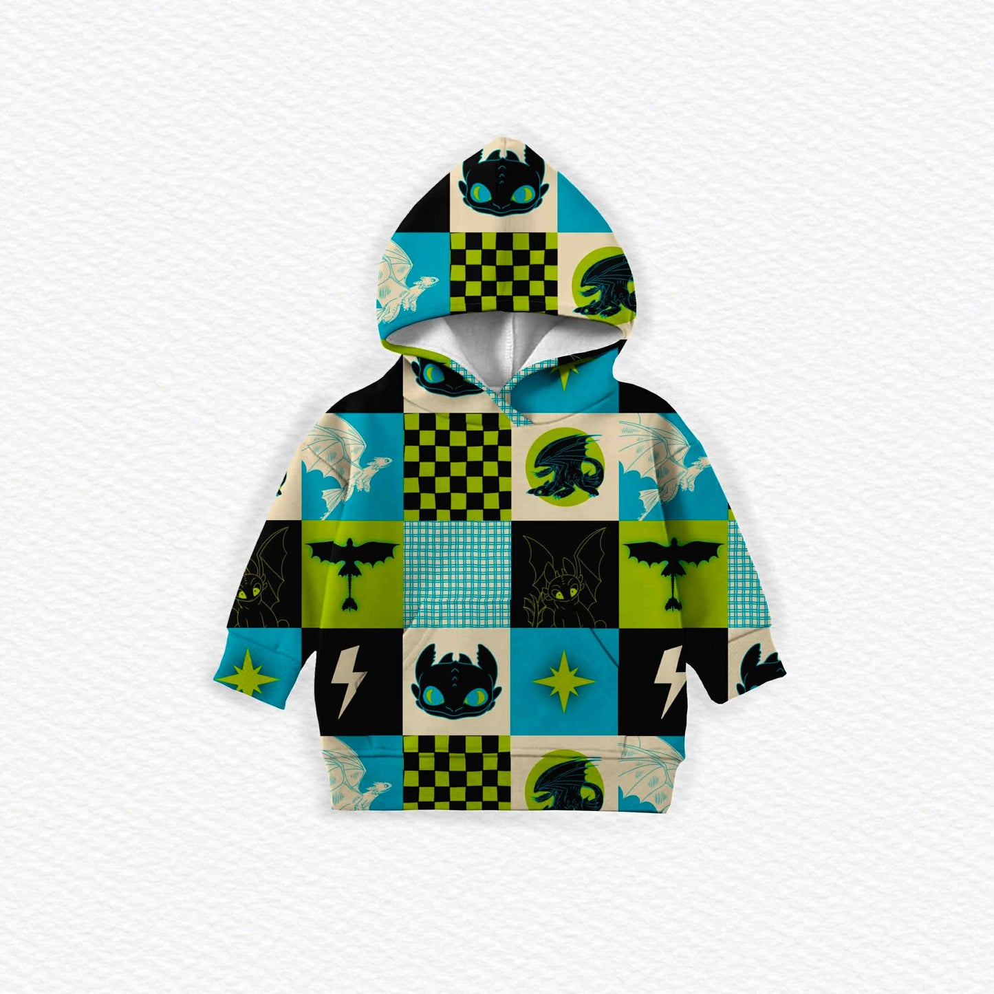 RTS Adult hoodie: Dragon Quilt