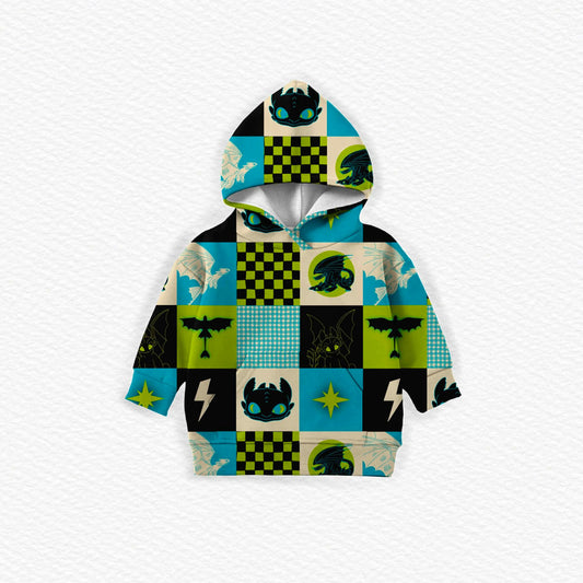 RTS Adult hoodie: Dragon Quilt