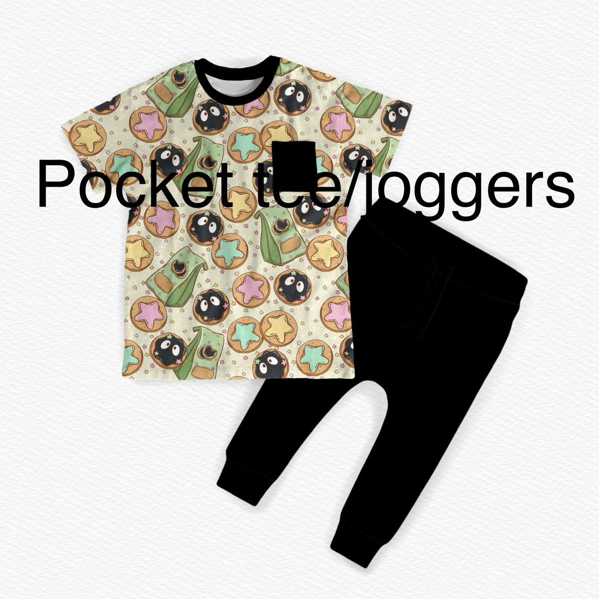 RTS PLAY Pocket tee / joggers: Cookie Sprites