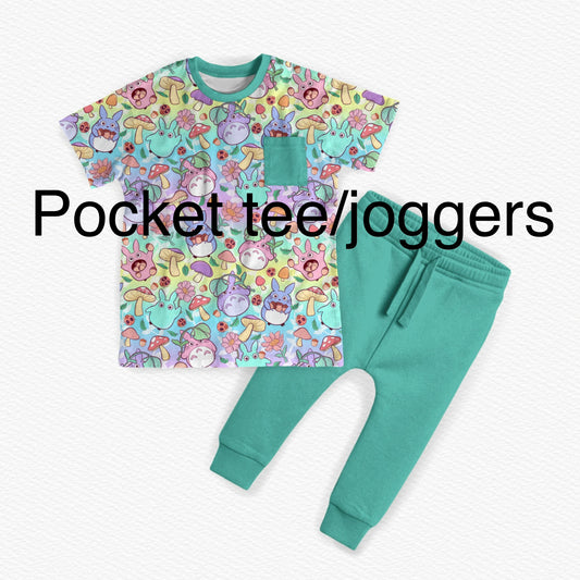 RTS PLAY Pocket tee / joggers: Garden Dreams
