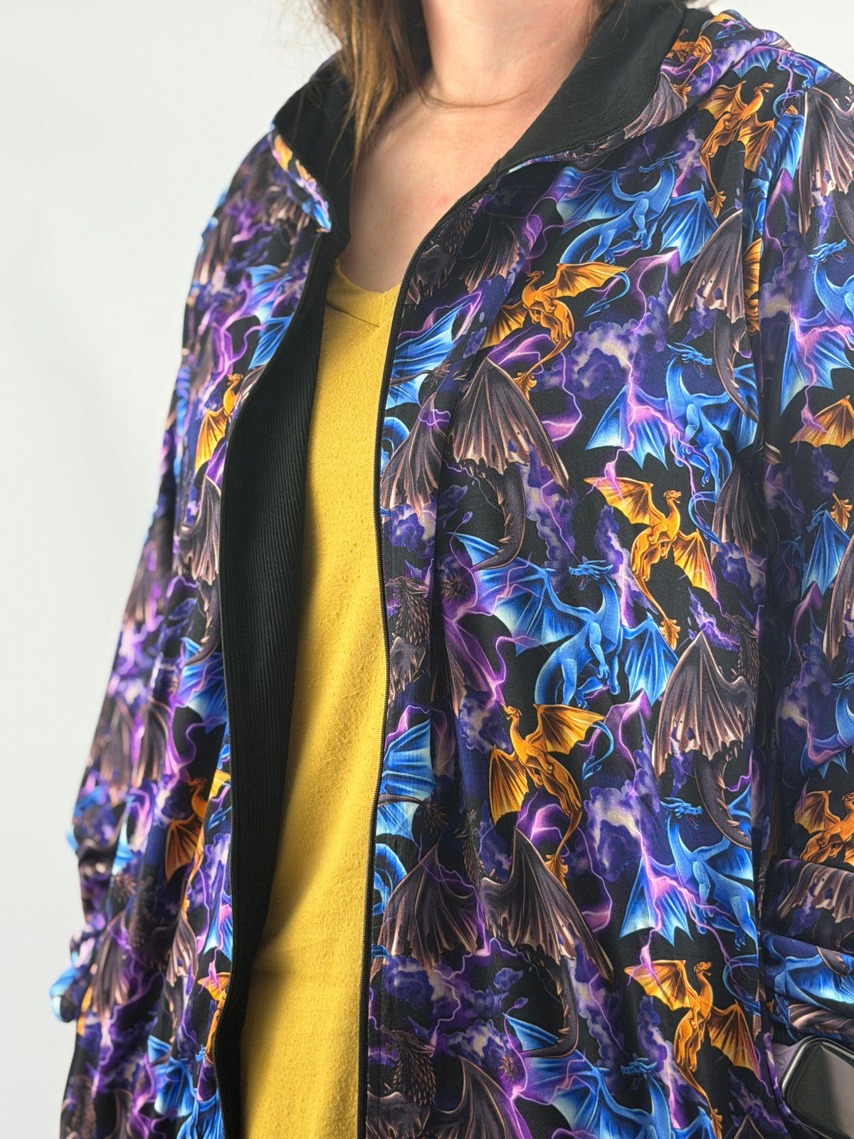 RTS Adult Shacket: Lightning Dragons