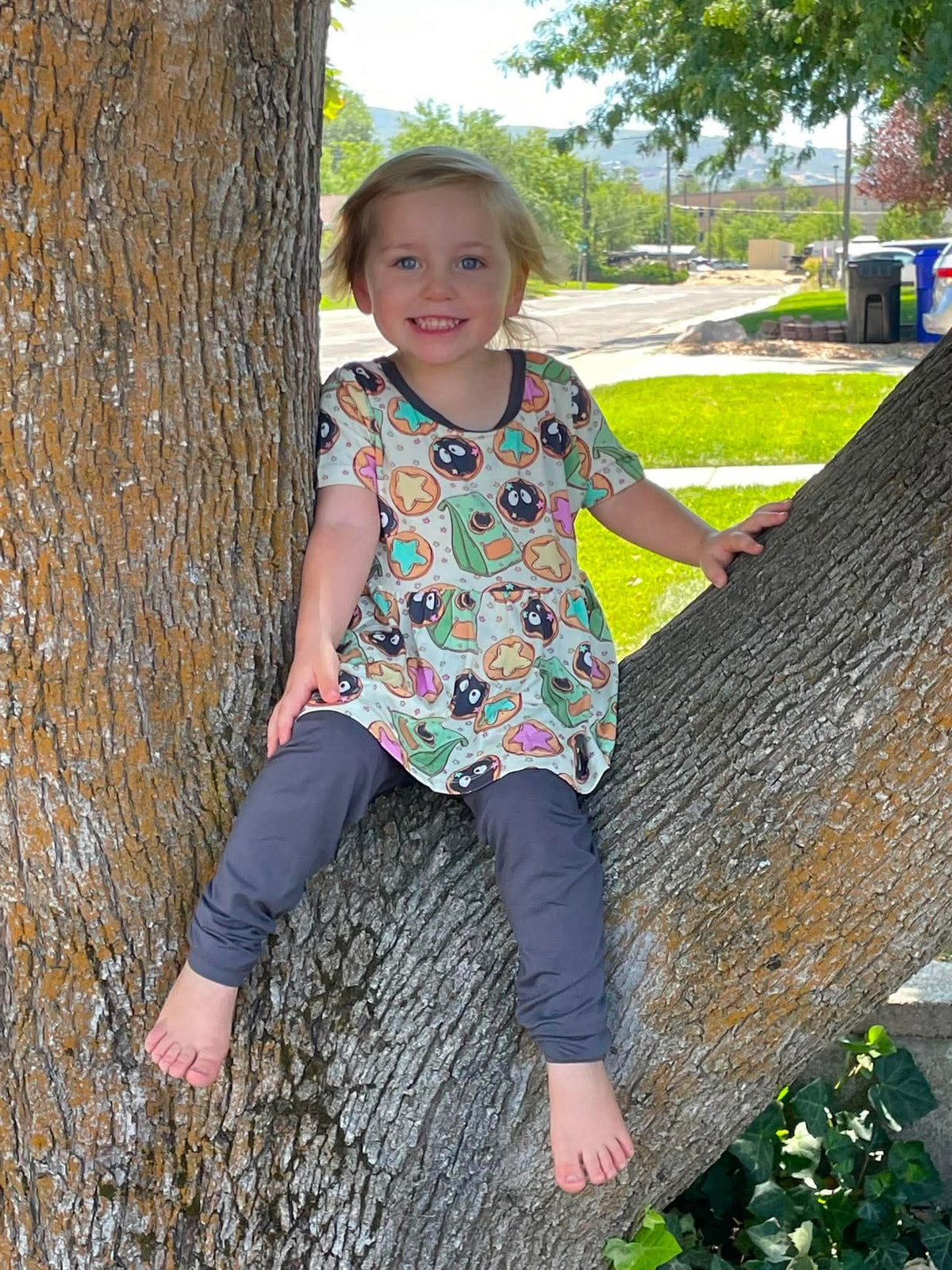 RTS PLAY Short sleeve peplum / leggings: Cookie Sprites