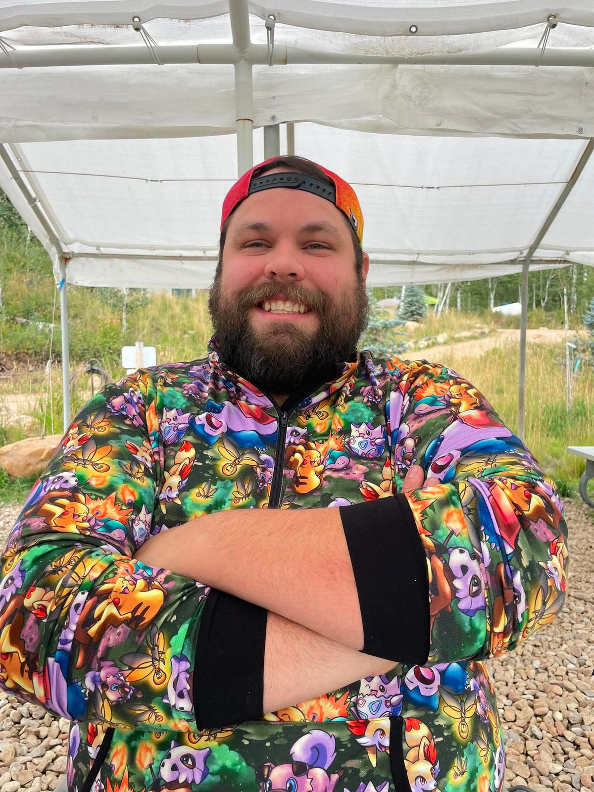 RTS Adult Half Zip: Camping Pocket Pals