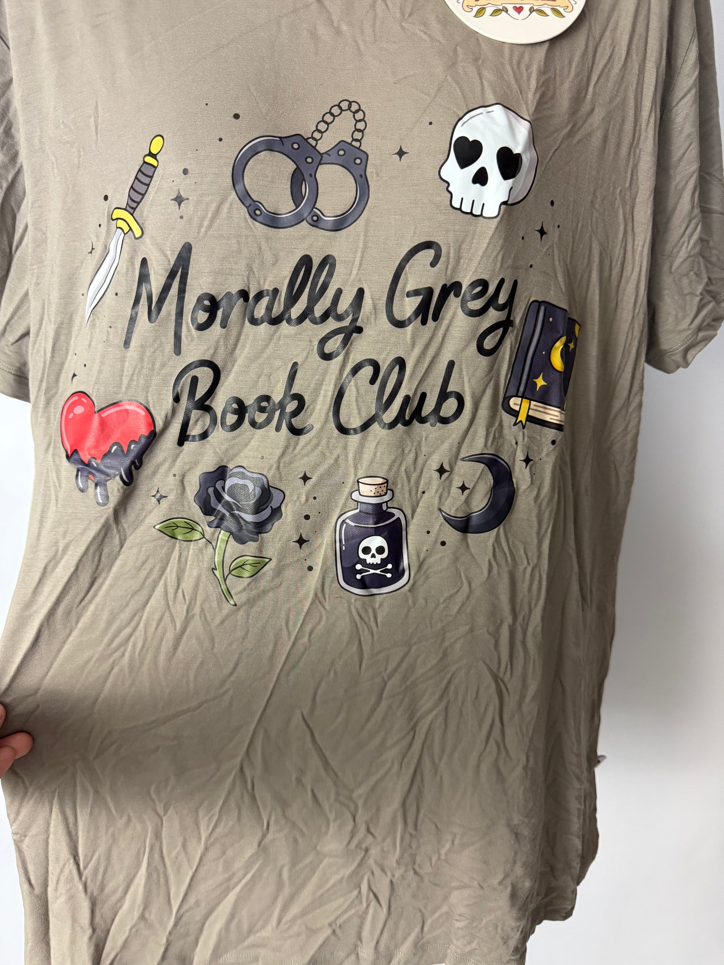 RTS Adult Shirt: Morally Grey Book Club