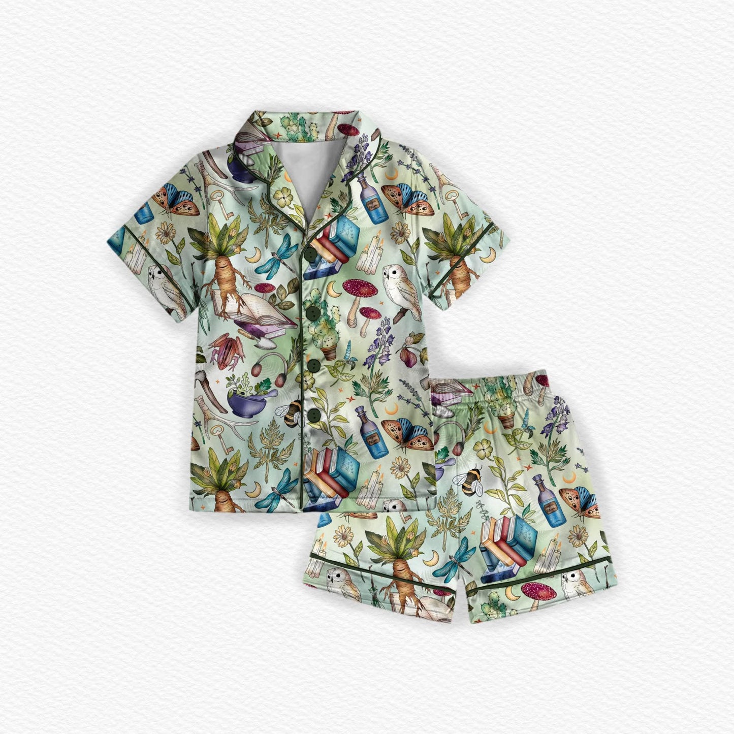 Adult Button up Lounge Sets: Mystical Nursery  *SHIPS DECEMBER*