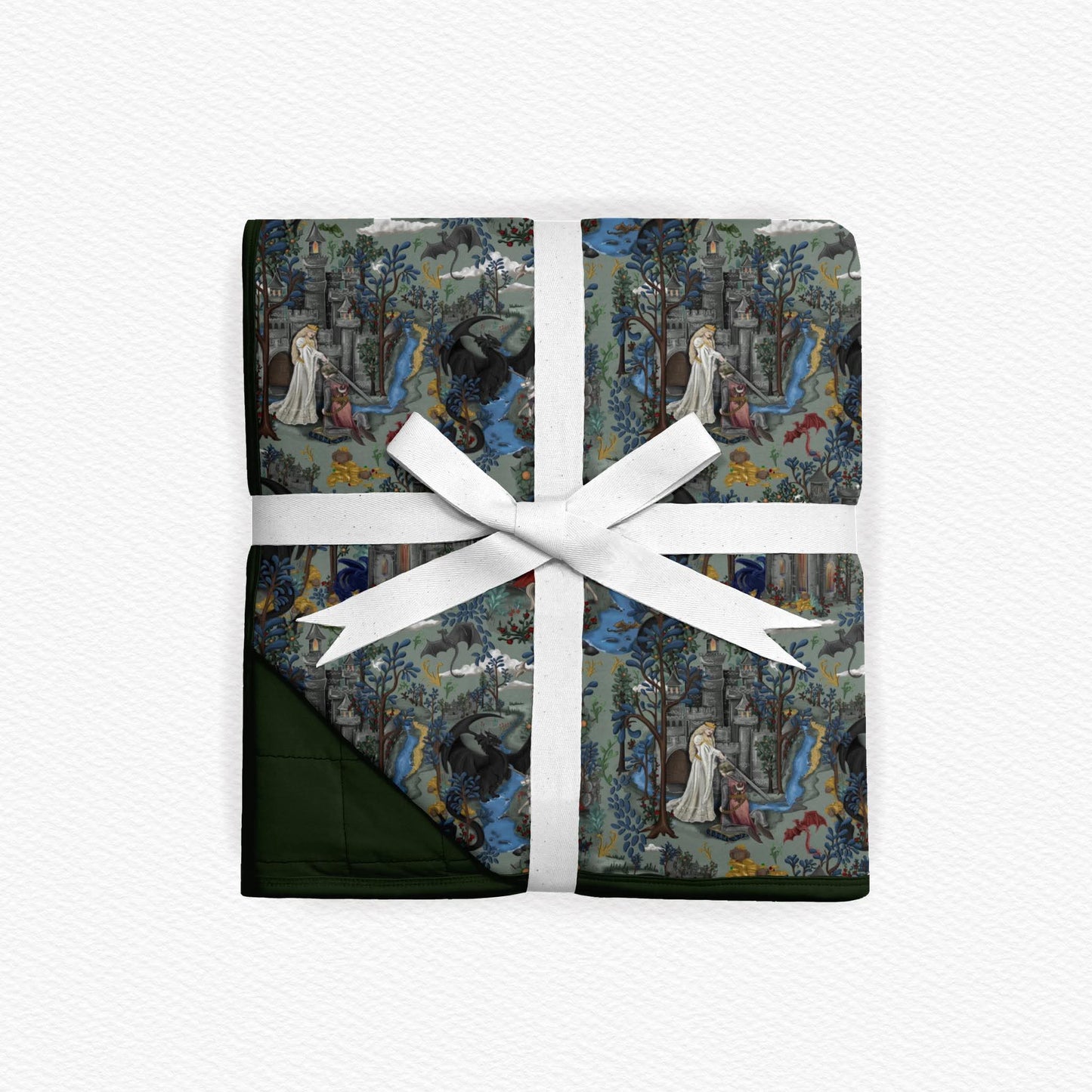 Quilted Blanket: Lady & Knight  *SHIPS DECEMBER*