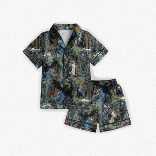 Adult Button up Lounge Sets: Lady & Knight  *SHIPS DECEMBER*